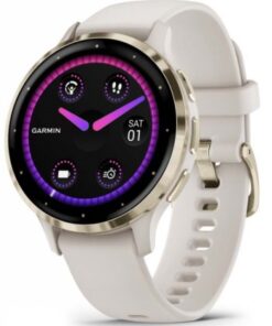 GARMIN VENU 3S, GPS, WI-FI, IVORY + CREAM GOLD