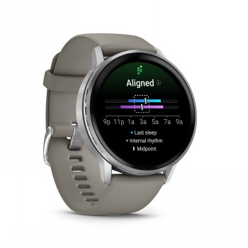 GARMIN VENU 4 (45MM), BLACK W/ SILVER + GRAY