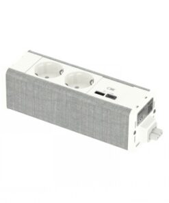 SCHNEIDER ELECTRIC UNICA SYSTEM+ MOD.YKSIKKÖ 2XSCHUKO+USBA/C VALK/HARM