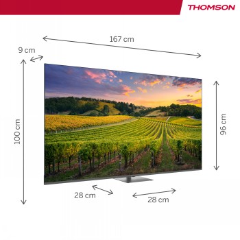 THOMSON 75" QLED UHD GOOGLE SMART TV
