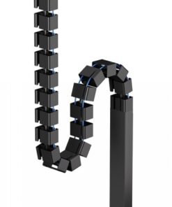 NEOMOUNTS CABLE SPINE ORGANIZER FOR SIT/STAND DESK FRAMES, SCREW MOUNTED, MAGNETIC CHANNEL, BLACK