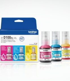 Brother coloured multipack ink bottles - 7,600 pages in black (bk) and 3 x 5,000 pages (c/m/y) in colour