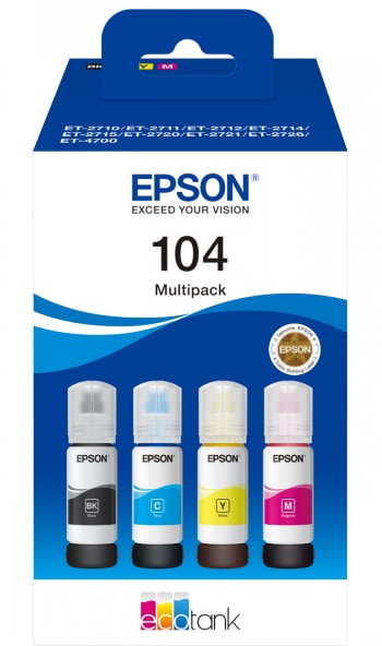 EPSON ECOTANK 104 4-COLOUR MULTIPACK