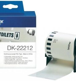 BROTHER DK22212 WHITE FILM TAPE 62MM