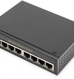 DIGITUS INDUSTRIAL GIGABIT ETHERNET SWITCH 8-PORT, DIN RAIL, EXTENDED TEMP. RANGE