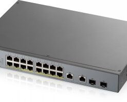 ZYXEL GS1350-18HP, 18 PORT MANAGED CCTV POE SWITCH, LONG RANGE, 250W (1 YEAR NCC PRO PACK LICENSE BUNDLED) (5Y WARRANTY)