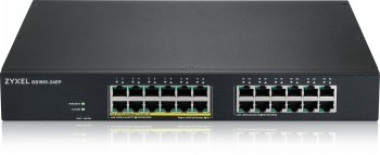 ZYXEL GS1915-24EP, 24-PORT GBE, 12 PORT POE, 130 WATT 802.3AT, RACKMOUNT, FANLESS, SMART SWITCH, HYBRID MODE, STANDALONE OR NEBULAFLEX CLOUD (5Y WARRANTY)