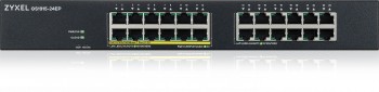 ZYXEL GS1915-24EP, 24-PORT GBE, 12 PORT POE, 130 WATT 802.3AT, RACKMOUNT, FANLESS, SMART SWITCH, HYBRID MODE, STANDALONE OR NEBULAFLEX CLOUD (5Y WARRANTY)