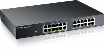 ZYXEL GS1915-24EP, 24-PORT GBE, 12 PORT POE, 130 WATT 802.3AT, RACKMOUNT, FANLESS, SMART SWITCH, HYBRID MODE, STANDALONE OR NEBULAFLEX CLOUD (5Y WARRANTY)