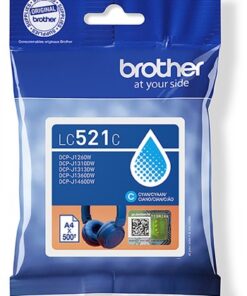 Brother lc521c cyan ink-cartridge 500p
