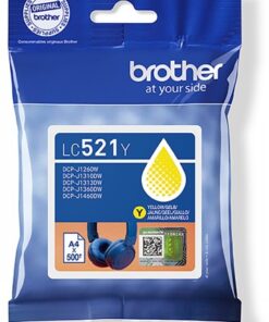 Brother lc521y yellow ink-cartridge 500p