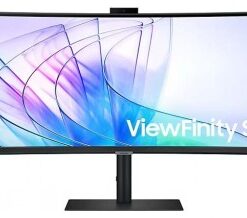 SAMSUNG S34C652 34" 21:9 CURVED (1000R) 3440X1440 VA-LED, 5MS, 100HZ, HDR10, DP/HDMI/USB TYPE-C 90WATT,LAN, BLACK, WEBCAM 5MP, HAS, SPEAKER, VESA 100, HDMI,DP&USB-C CABLE IN BOX, AUTO SOURCE SWITCH