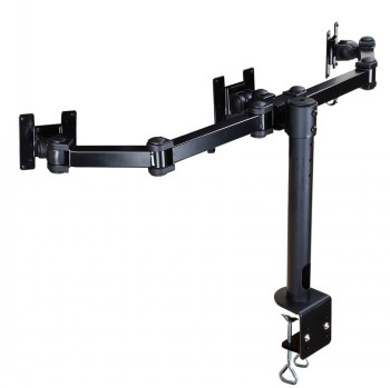 NEOMOUNTS FLAT SCREEN DESK MOUNT (CLAMP) 3 SCREENS BLACK