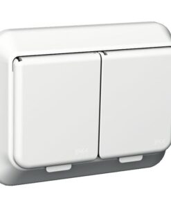 SCHNEIDER ELECTRIC EXXACT KANNELLINEN 2-OSAINEN PISTORASIA IP44 VALKOINEN