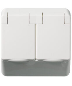 SCHNEIDER ELECTRIC EXXACT PISTORASIA 2-OSAINEN MAADOITETTU IP44 VALKOINEN