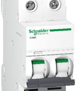Schneider electric acti9 ic60h johdonsuojakatkaisija 2-napainen c-käyrä 6a 10ka
